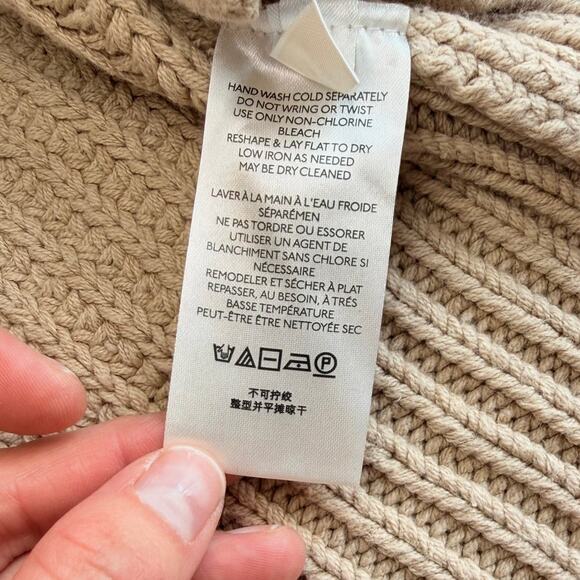 Free People “Swim Too Deep” Cardigan | Almond | Size Small | Cozy Oversized Knit - Picture 7 of 12